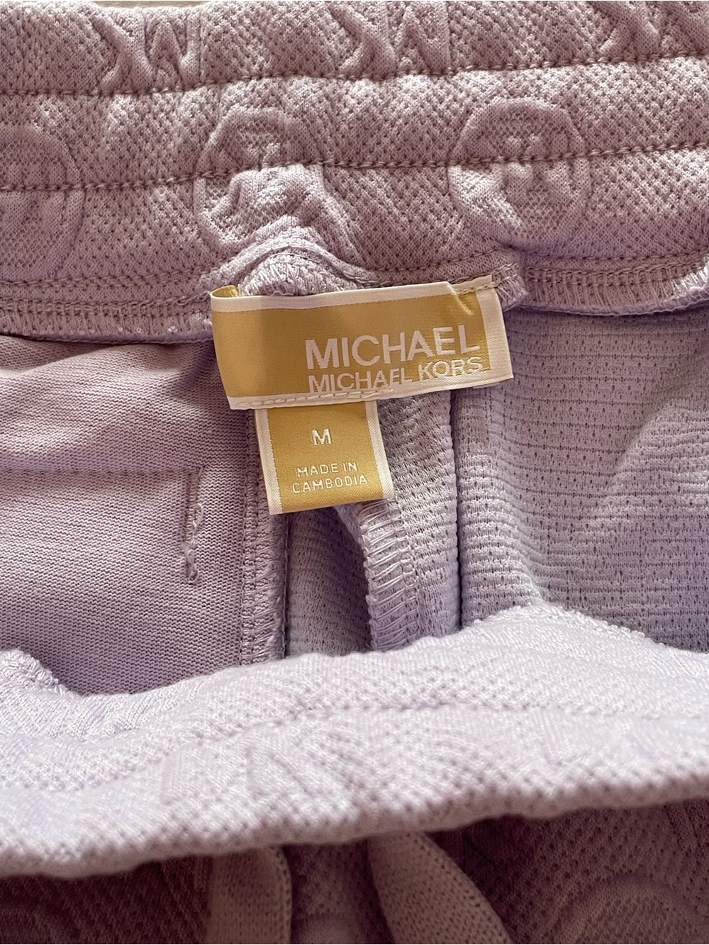 Michael Kors Lilac Logo Drawstring Pants - Picture 5 of 5